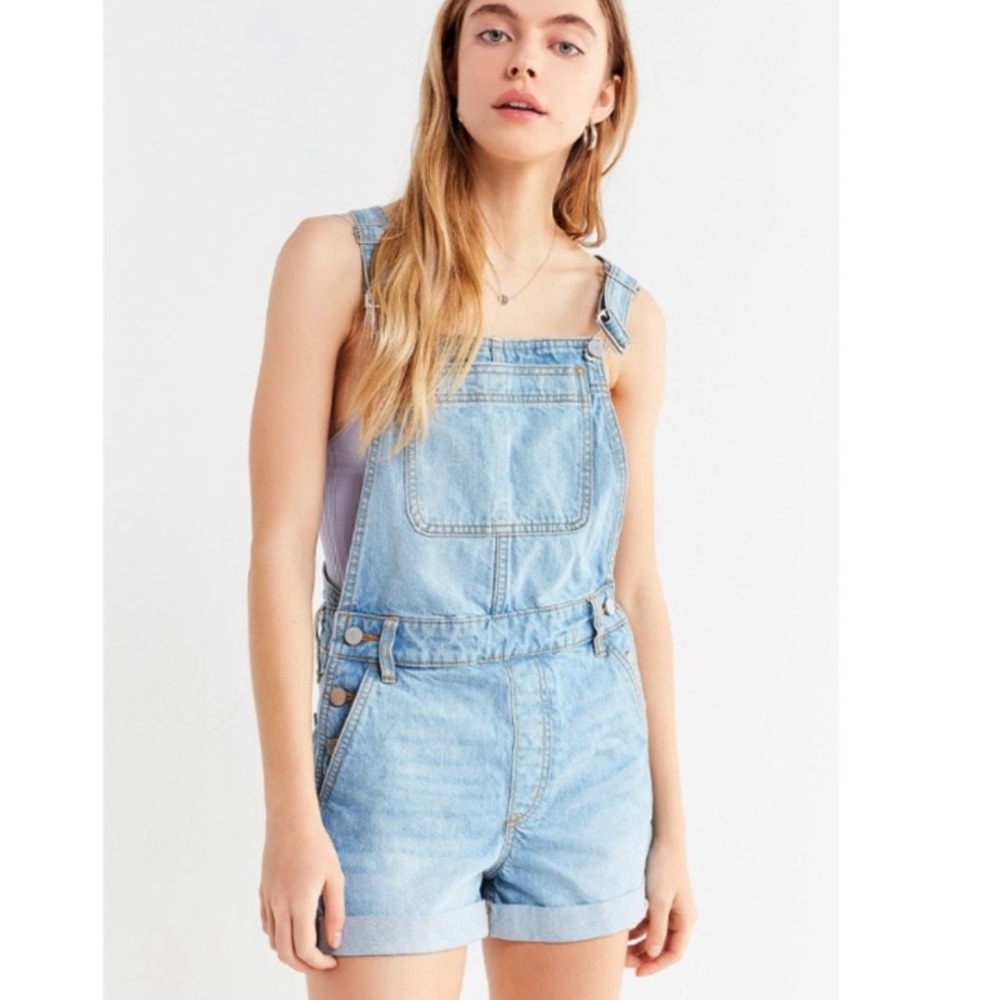 BDG Linda Denim Short Overalls